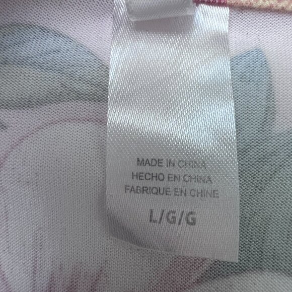 Flora Nikrooz Pink Floral Kimono Robe Ultra Soft Lightweight Lounge Wrap Large - Picture 8 of 13